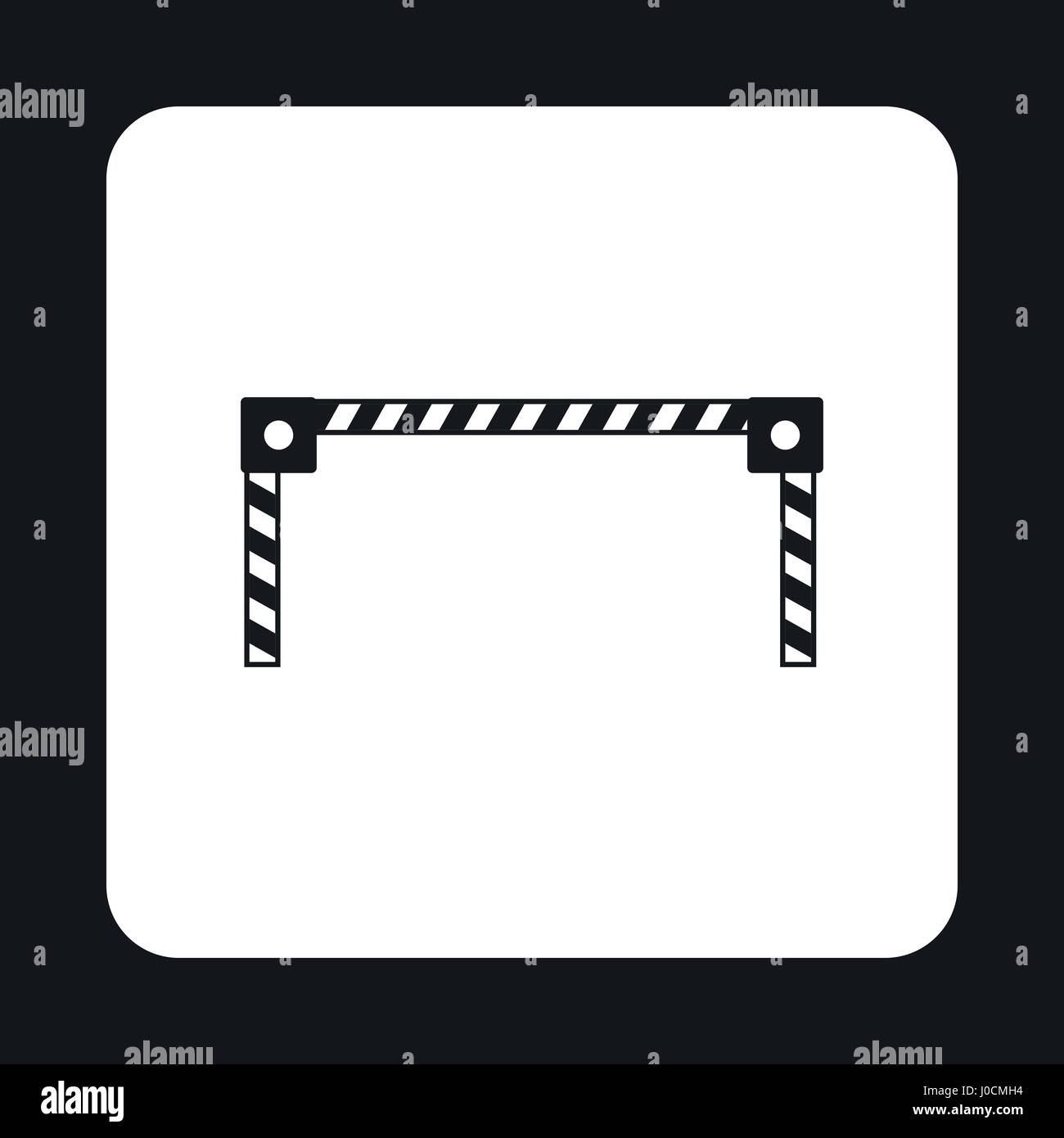 Car barrier icon, simple style Stock Vector Image & Art - Alamy