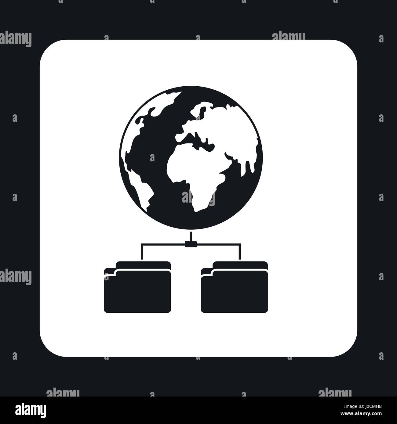 Cloud file storage icon, simple style Stock Vector Image & Art - Alamy