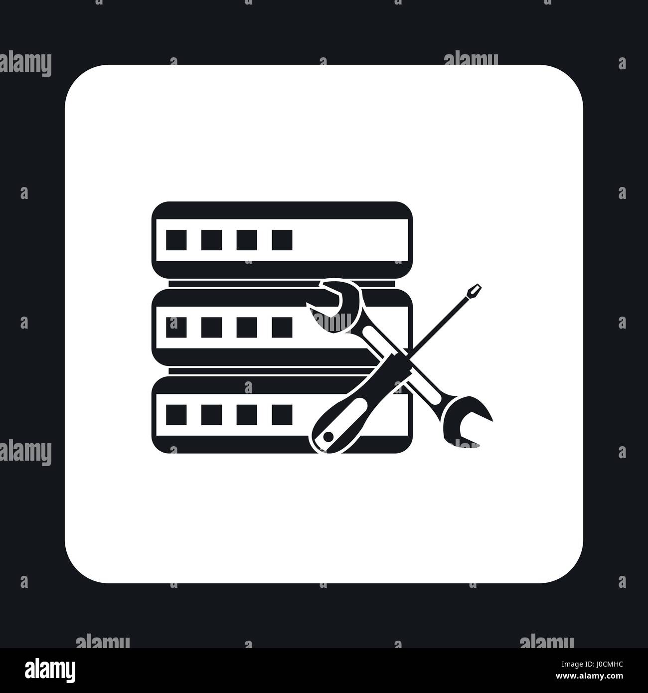 Configuring cells for data storage icon Stock Vector Image & Art - Alamy