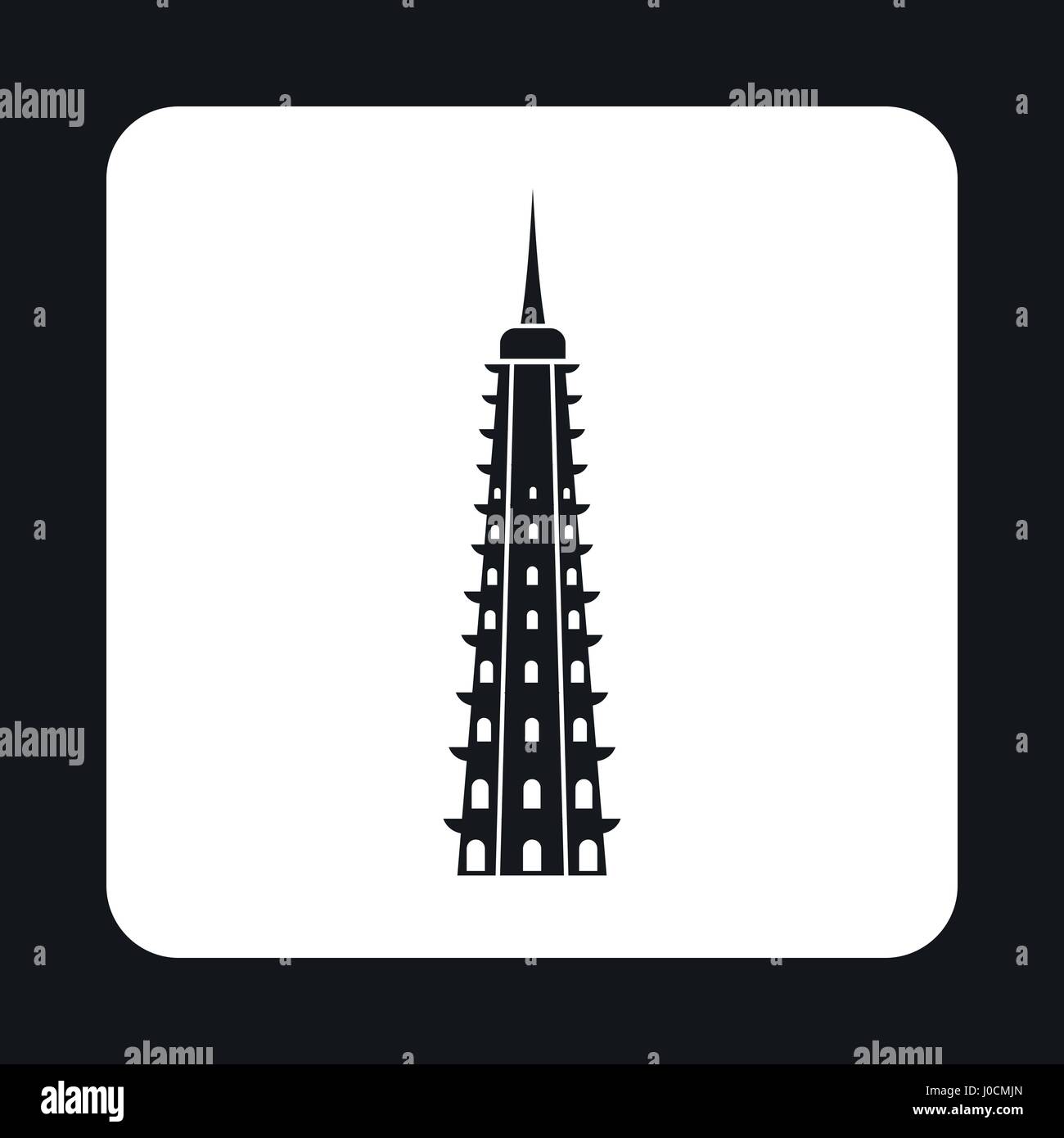 Temple icon, simple style Stock Vector Image & Art - Alamy