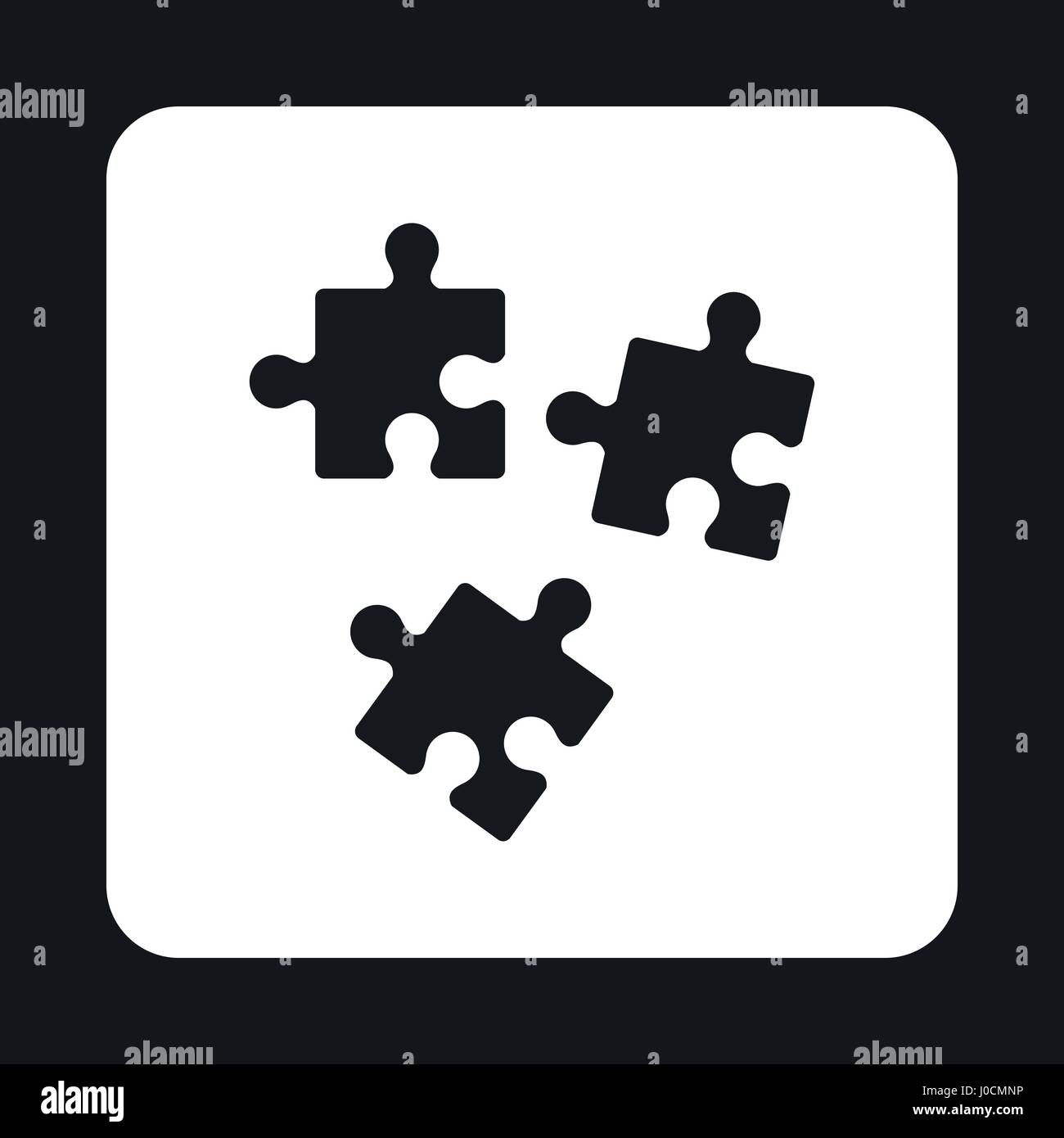 Puzzles icon in simple style Stock Vector Image & Art - Alamy
