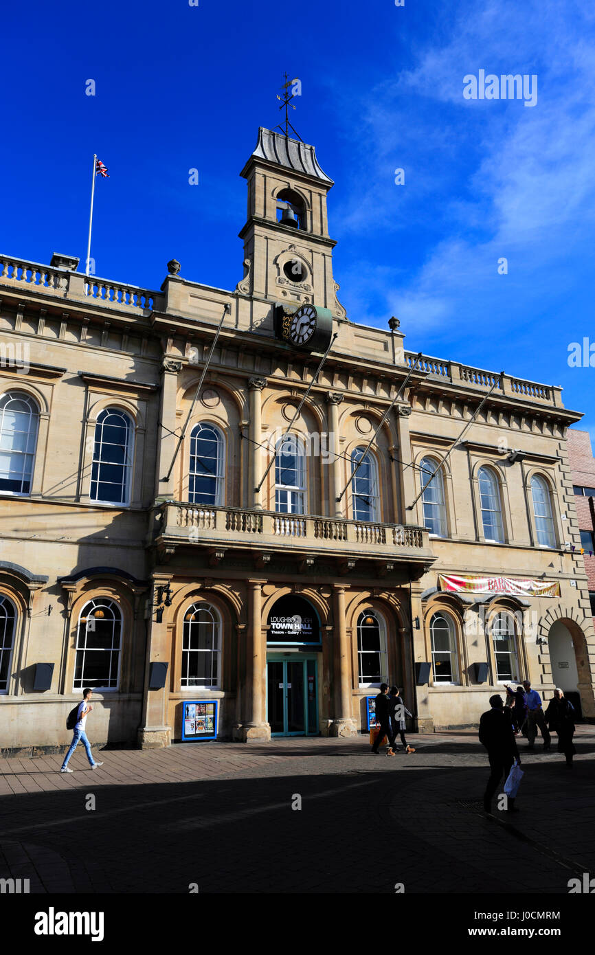 Loughborough town hall building, Leicestershire, England; Britain; UK Stock Photo
