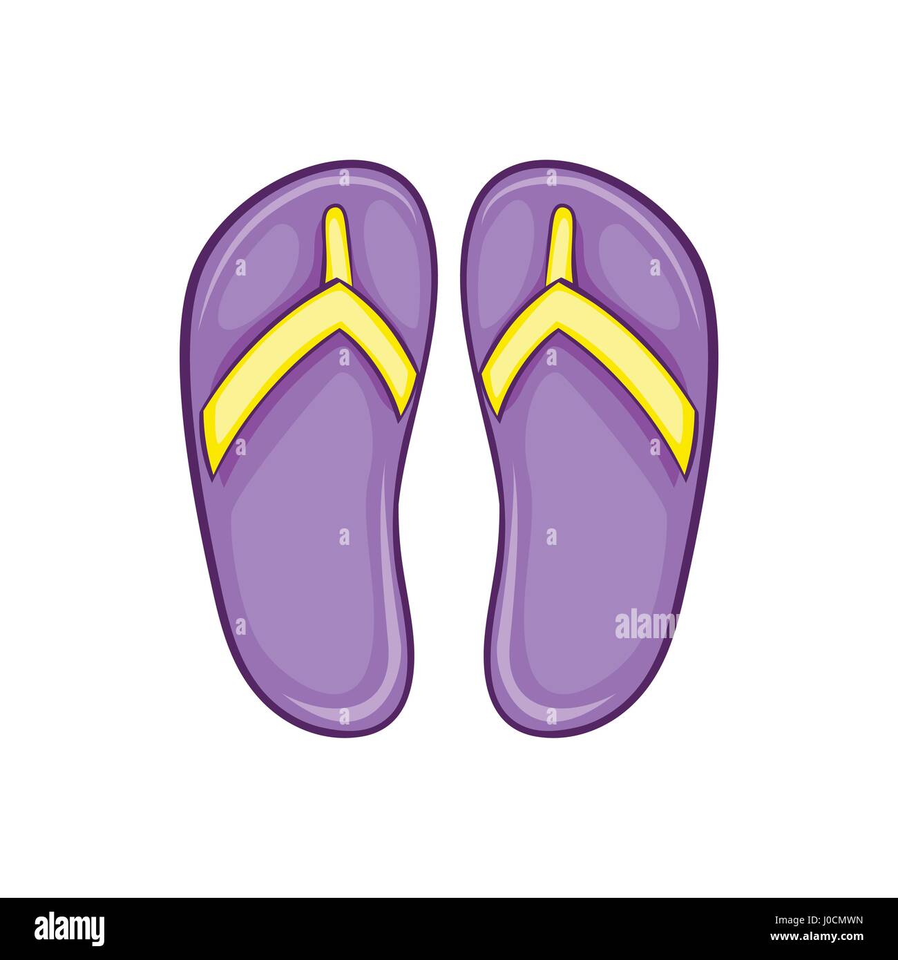Flip flop sandals icon, cartoon style Stock Vector Image & Art - Alamy