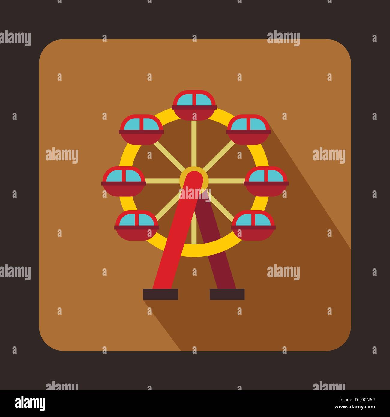 Carousel icon, flat style Stock Vector Image & Art - Alamy