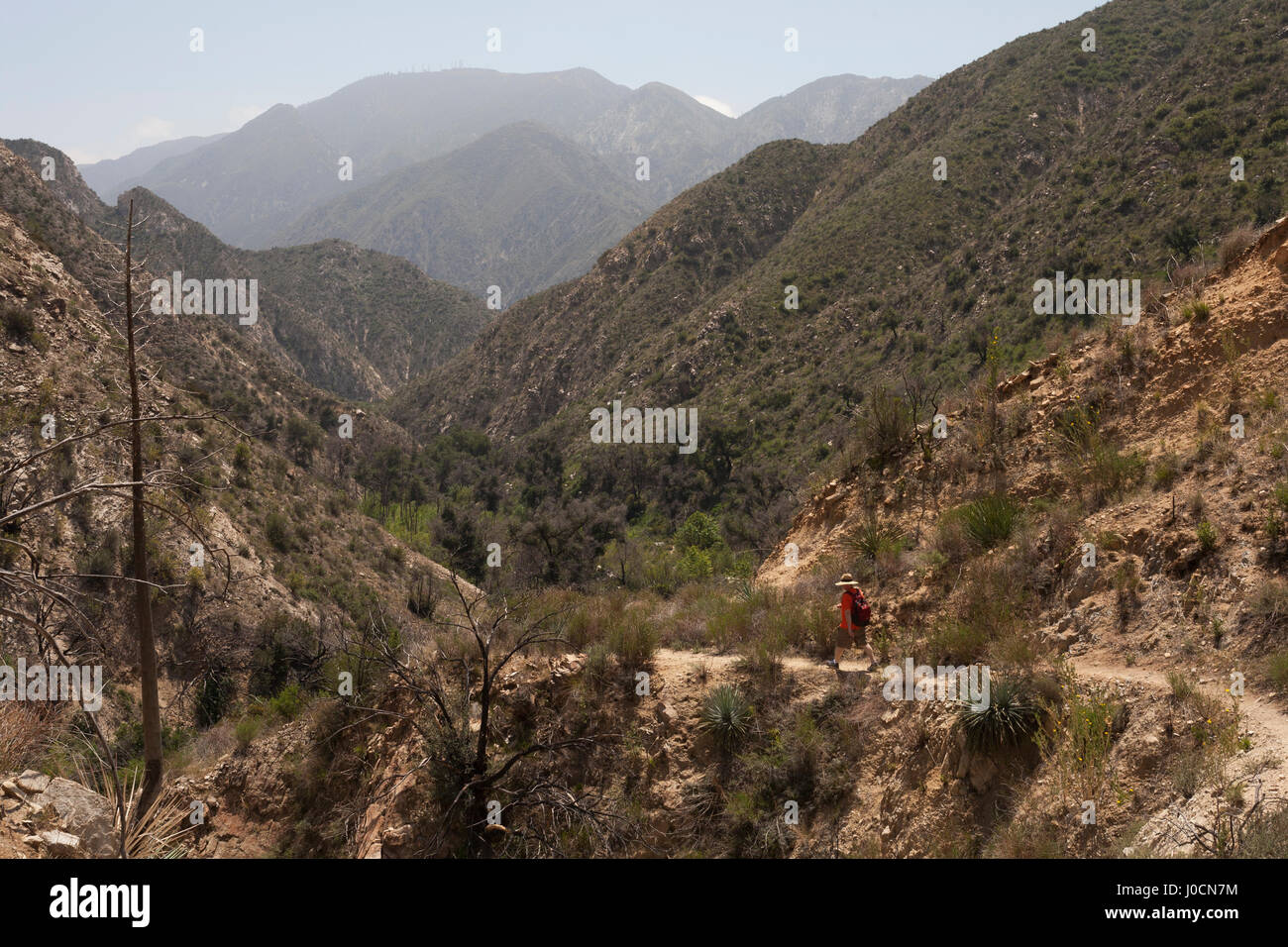 Hiking in the Angeles Crest Mountains Stock Photo Alamy