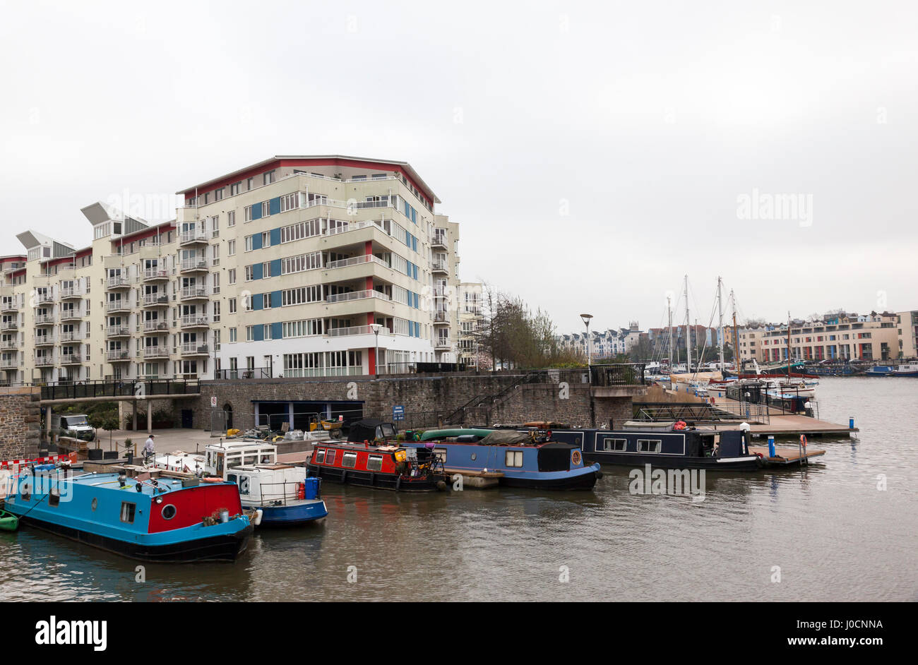 Bristol Harbourside, waterfront modern apartments, City of Bristol, UK