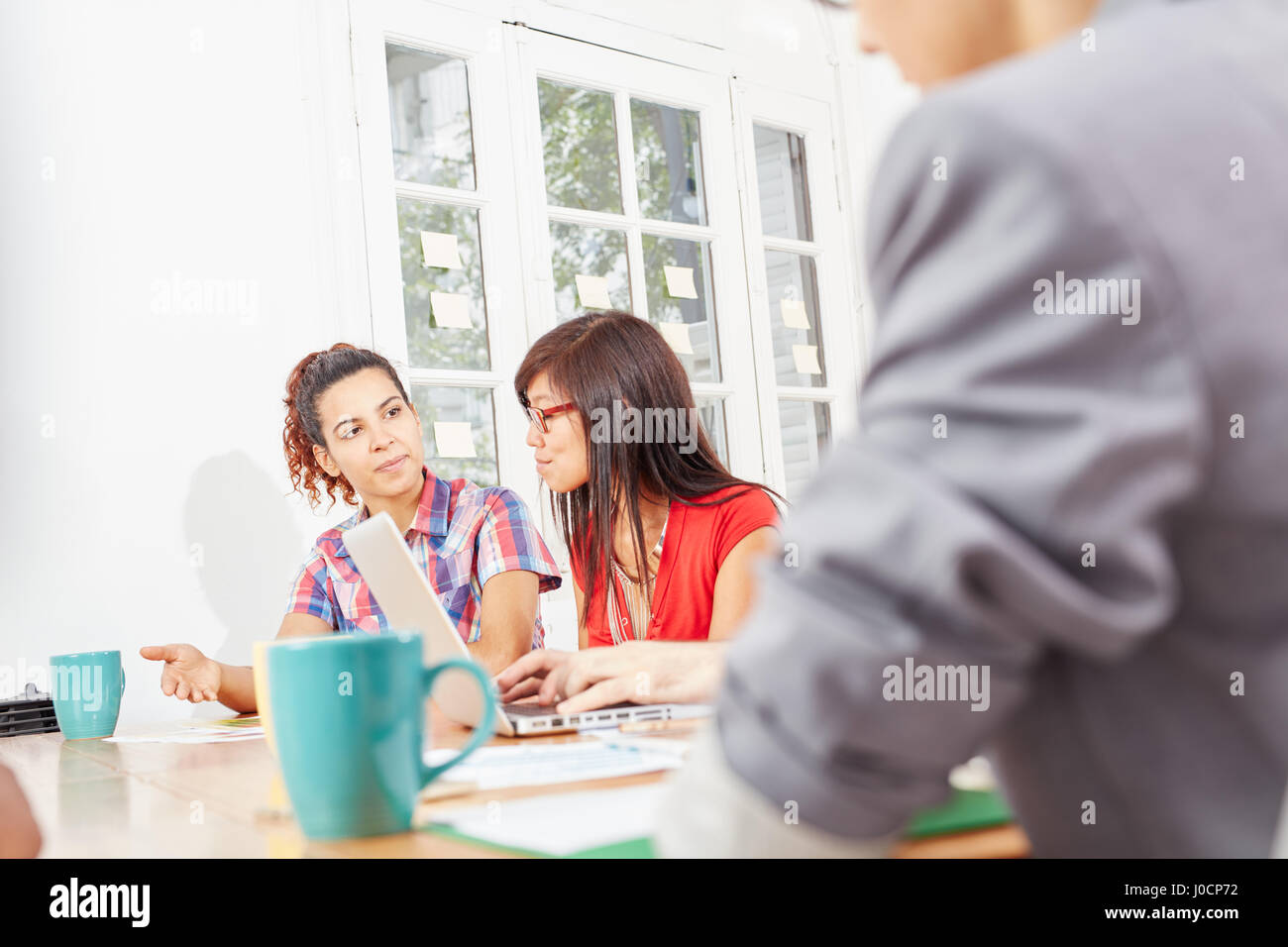 Business meeting discussion planning in startup Stock Photo