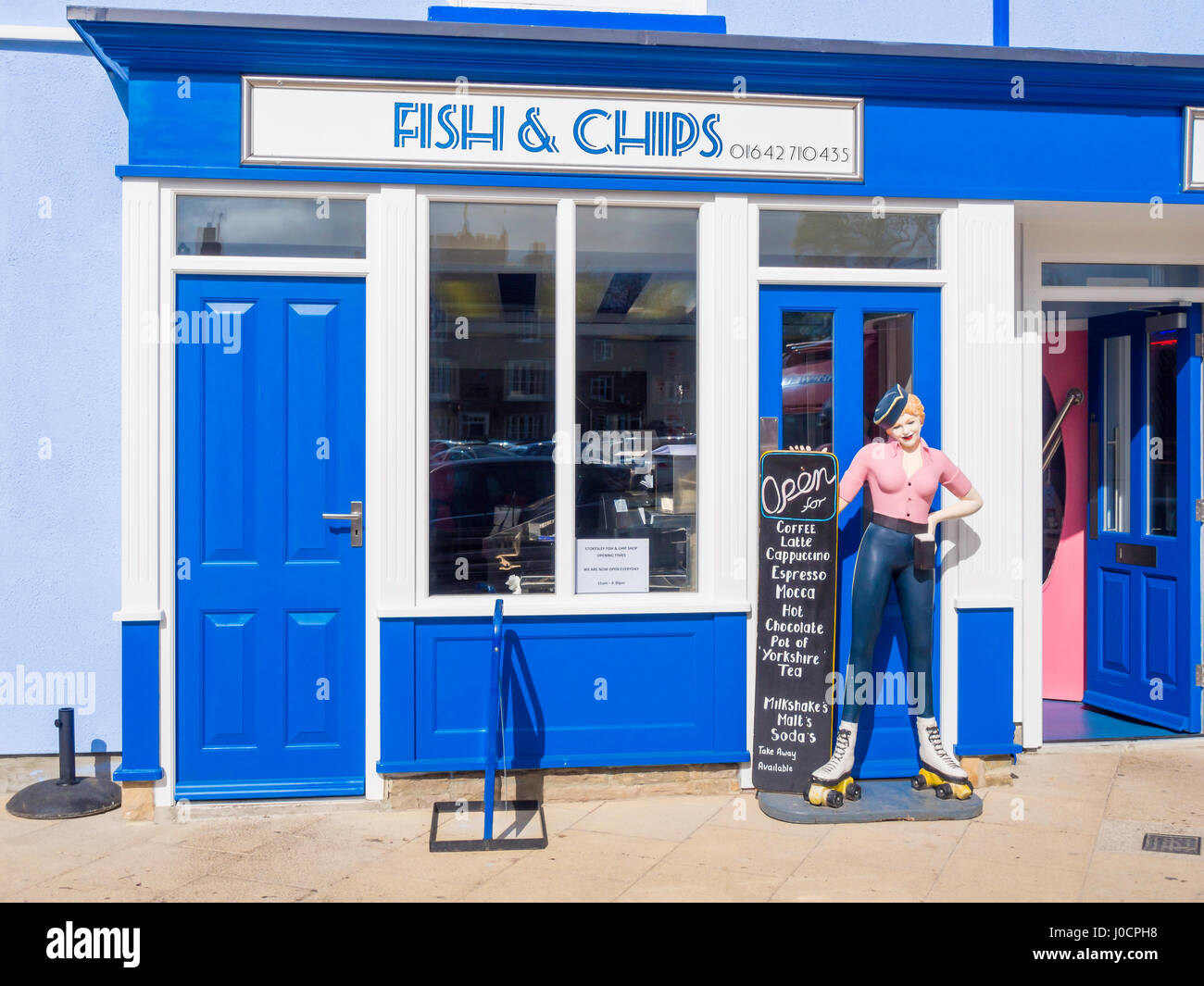 Fish and Chip shop and restaurant Stokesley North Yorkshire England