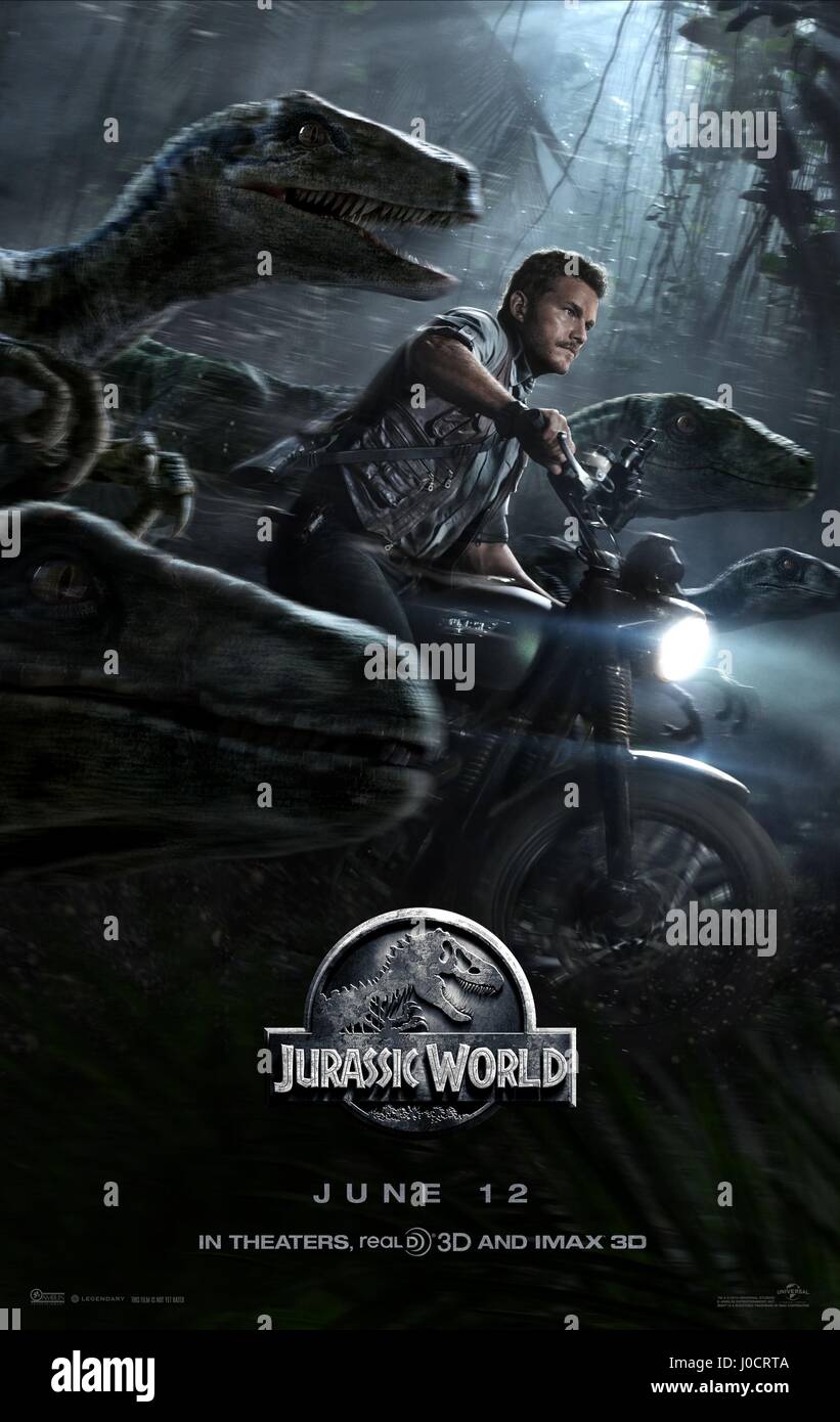 Jurassic World Movie Poster High Resolution Stock Photography and