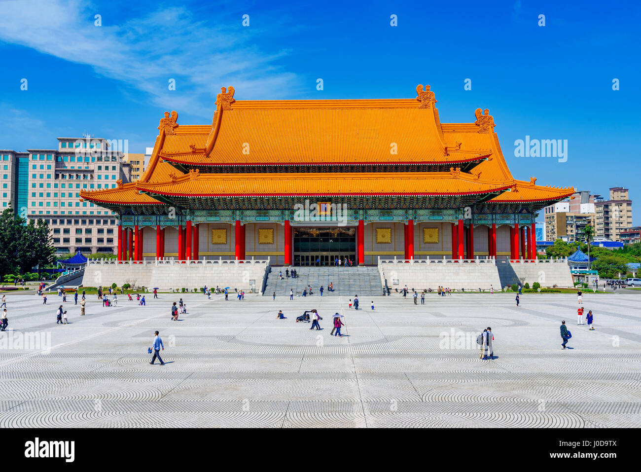 Taipei National concert hall architecture in Chiang Kai Shek memorial hall Stock Photo