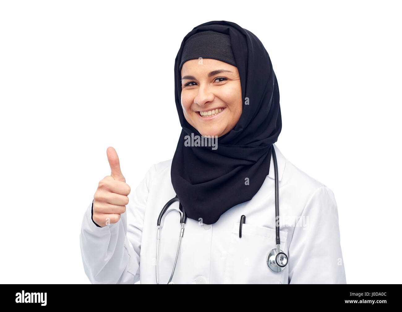 muslim female doctor in hijab with stethoscope Stock Photo Alamy