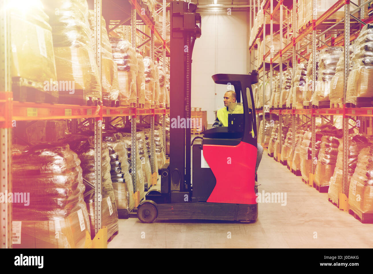 Forklift loading hi-res stock photography and images - Alamy
