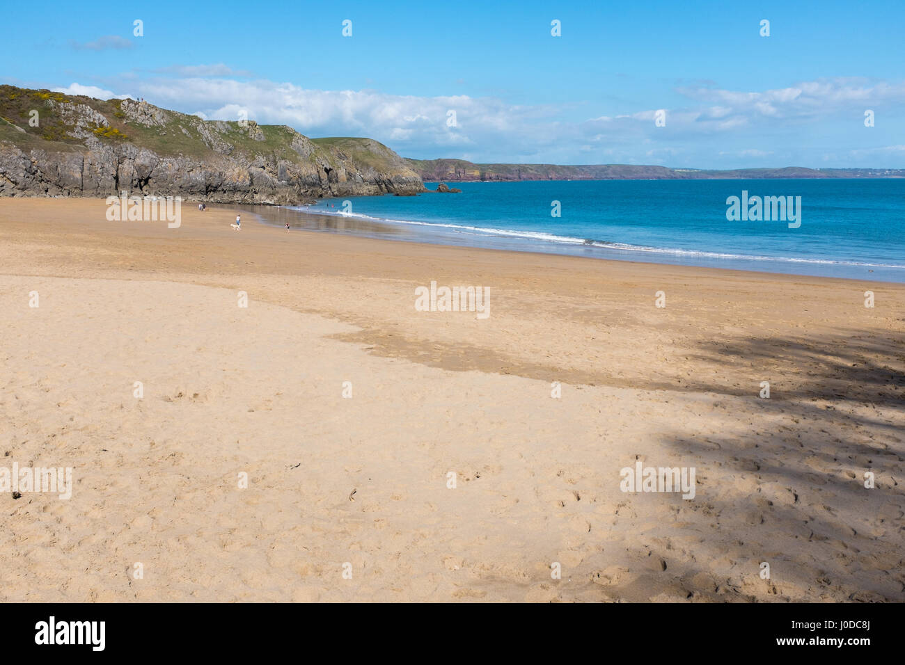 Barafundle Bay Beach in Pembrokeshire, Wales Stock Photo - Alamy