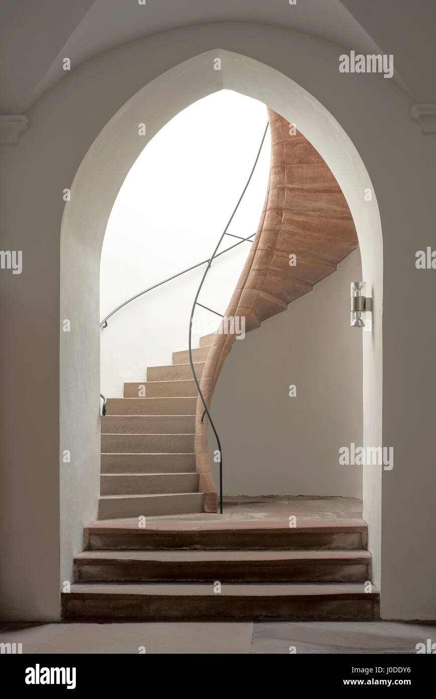 Pointed arch with staircase Stock Photo