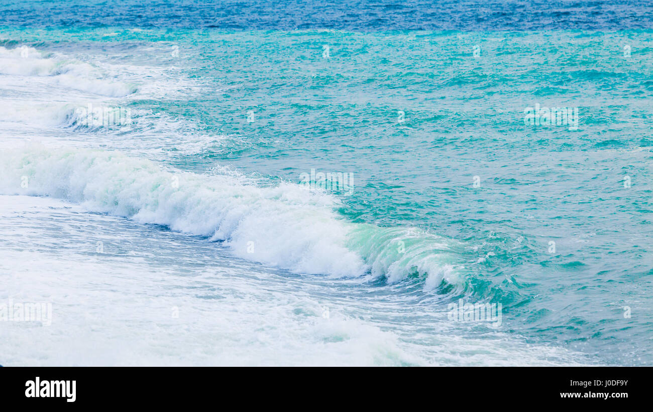 Beautiful sea wave. ocean water background Stock Photo - Alamy
