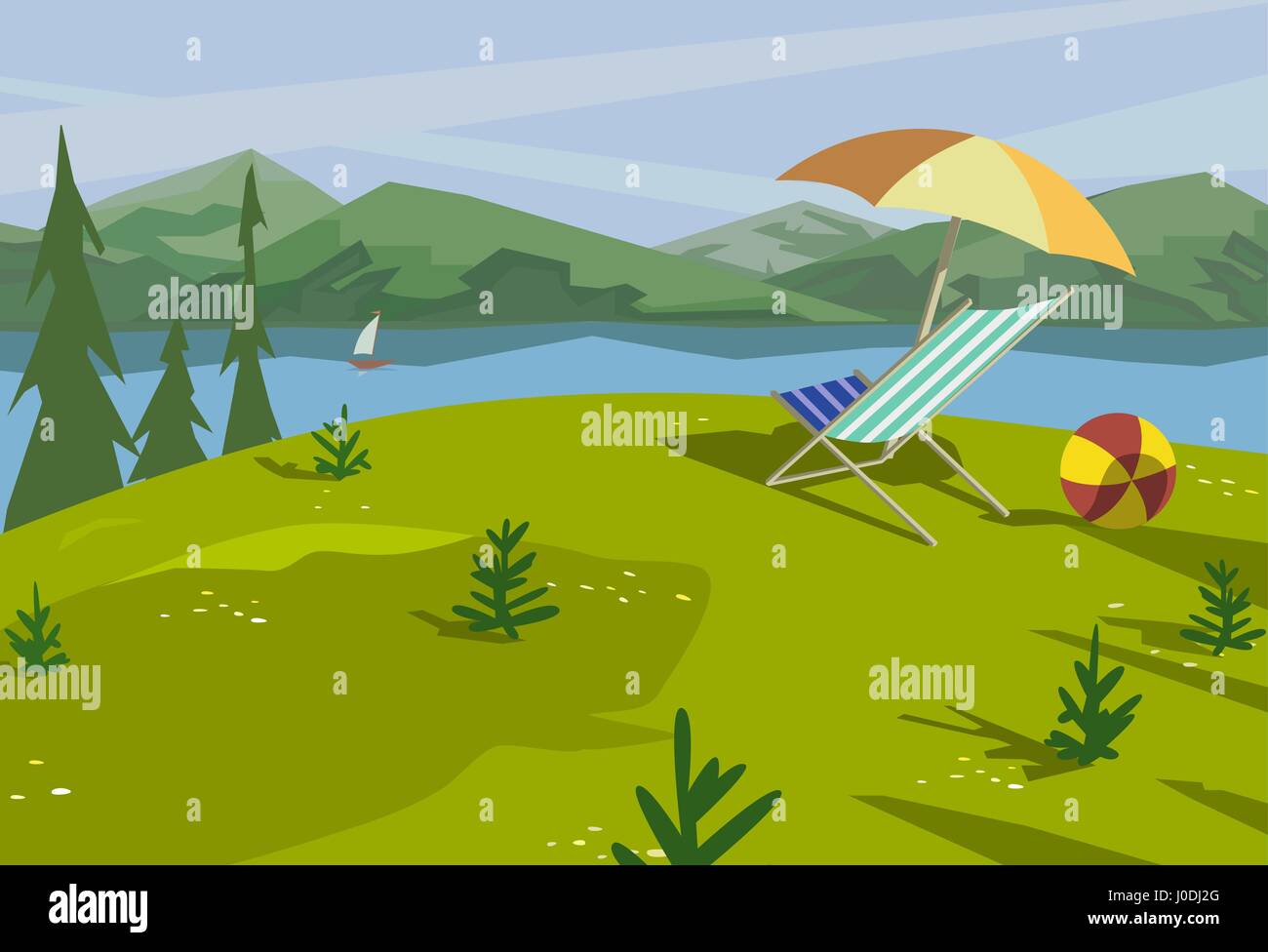 Winter landscape concept Stock Vector Image & Art - Alamy