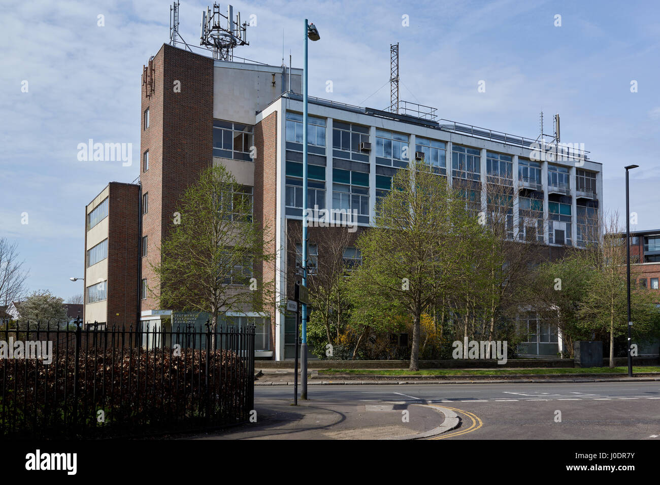Isleworth telephone exchange, Twickenham Road TW76AR Stock Photo Alamy