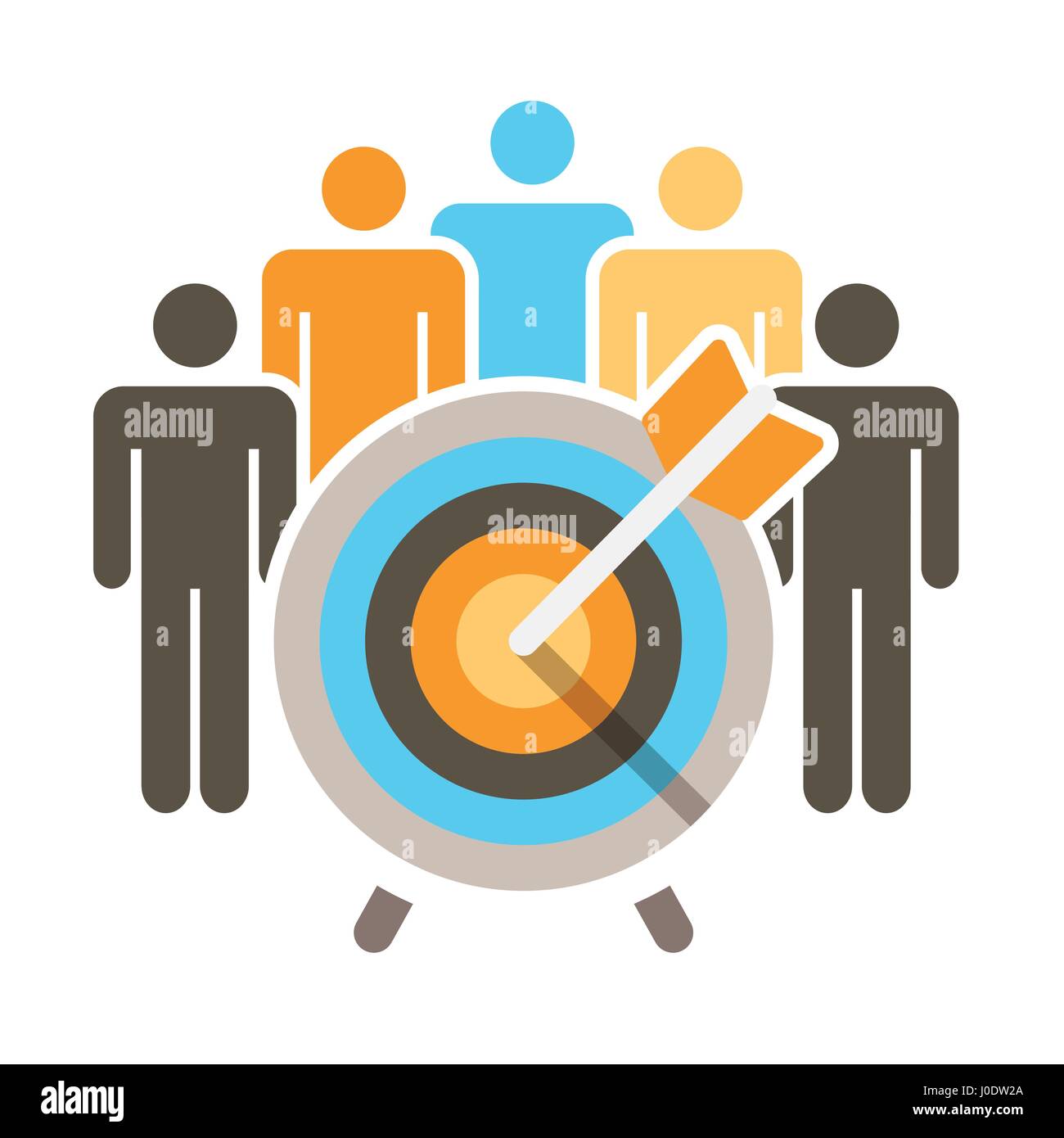 People Working Together to Fund Different Online Ideas w/ Money Icon Stock Vector