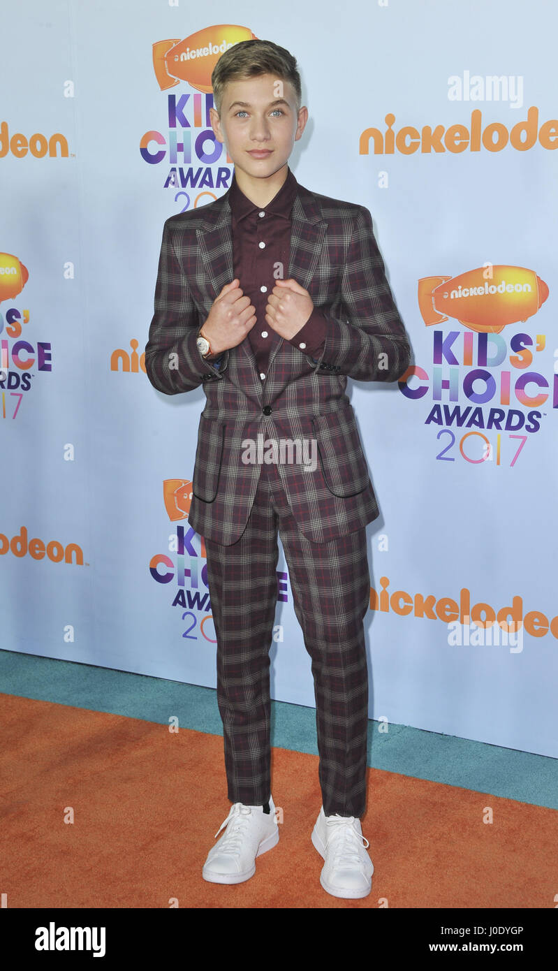 Nickelodeon’s 2017 Kids’ Choice Awards held at the Galen Center in Los Angeles - Arrivals  Featuring: Thomas Kuc Where: Los Angeles, California, United States When: 12 Mar 2017 Stock Photo