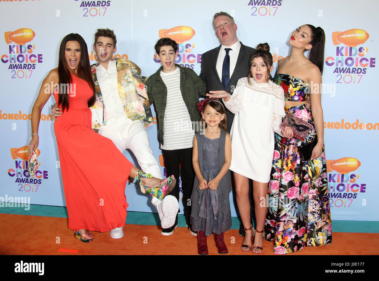 Nickelodeon's 2017 Kids' Choice Awards - Arrivals Featuring: Rosa Blasi,  The cast of 'The Thundermans' Where: Los Angeles, California, United States  When: 12 Mar 2017 Stock Photo - Alamy