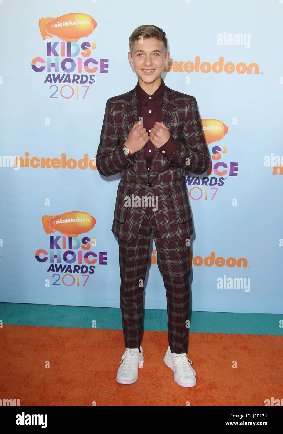 Nickelodeon's 2017 Kids' Choice Awards - Arrivals  Featuring: Thomas Kuc Where: Los Angeles, California, United States When: 12 Mar 2017 Stock Photo