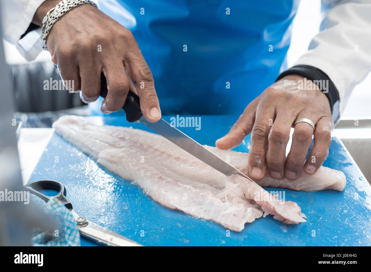 Filleting trout hi-res stock photography and images - Alamy