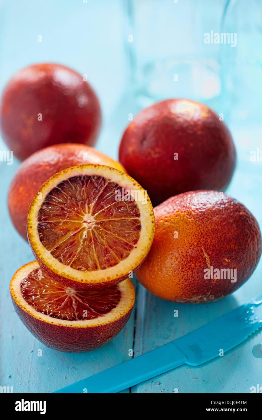 Blood orange fruit Stock Photo