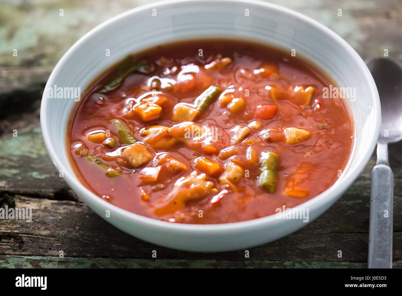 Italian canned tomato soup Stock Photo Alamy