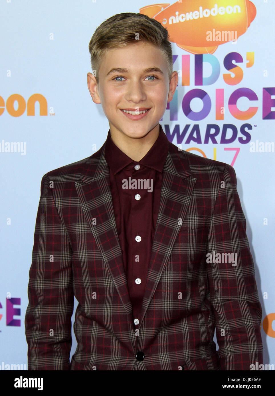 Nickelodeon’s 2017 Kids’ Choice Awards held at the Galen Center in Los Angeles - Arrivals  Featuring: Thomas Kuc Where: Los Angeles, California, United States When: 11 Mar 2017 Stock Photo