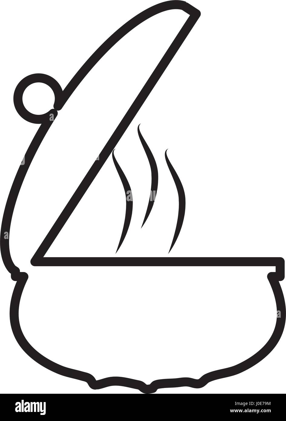 saucepan pot cooking outline Stock Vector Image & Art Alamy