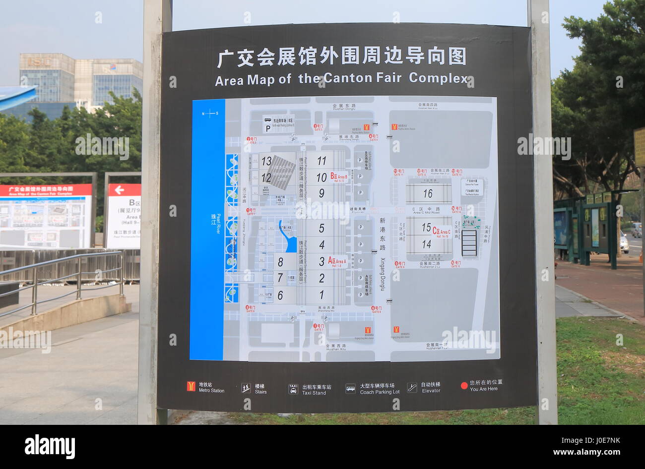 Pazhou International Convention and Exhibition Center map in Guangzhou ...