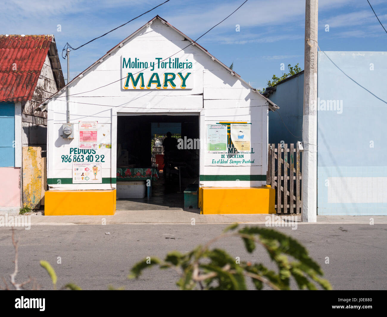Molino y Tortilleria Mary. A corn flour mill and totillia factory in