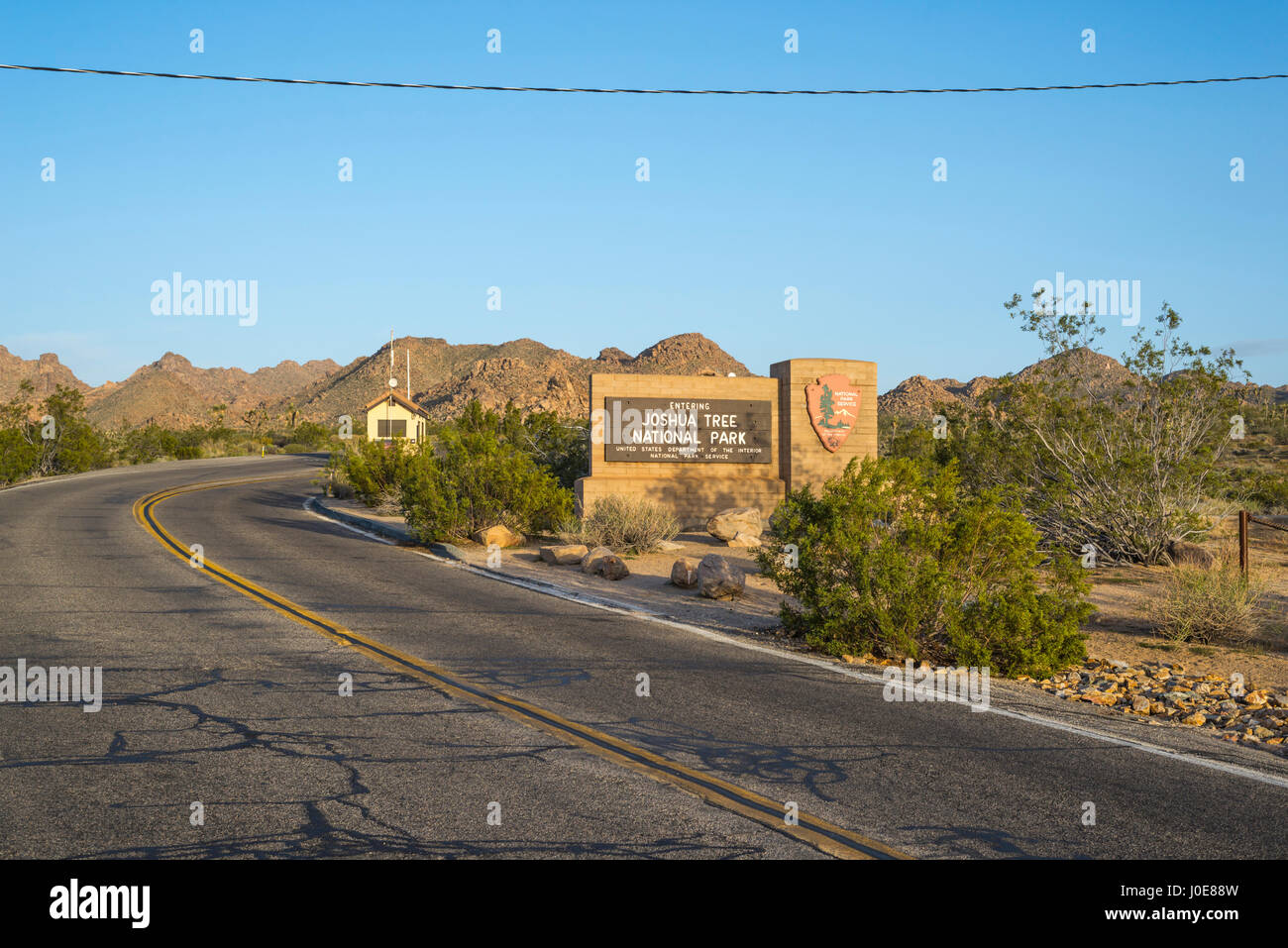 Joshua tree entrance sign hires stock photography and images Alamy
