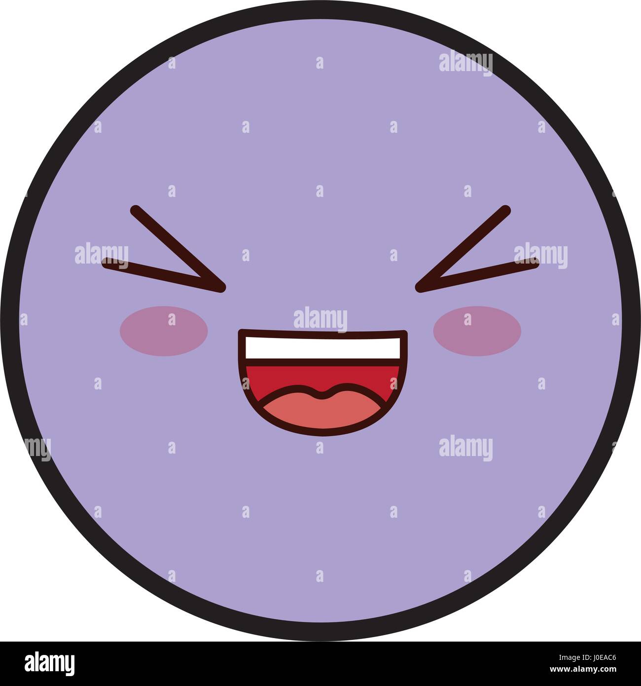 kawaii happy face Stock Vector Image & Art - Alamy