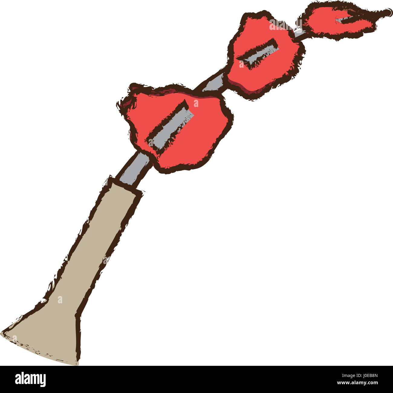 beef steak picnic food skewer Stock Vector Image & Art - Alamy