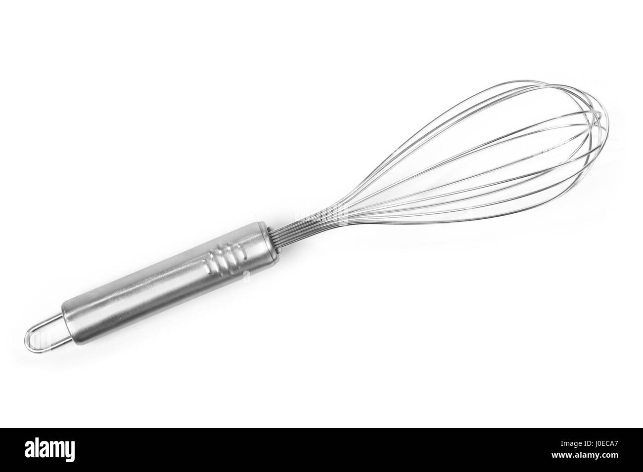 Mini French Spring Whisk, Silver Stainless Steel Coil Hand Eggbeater