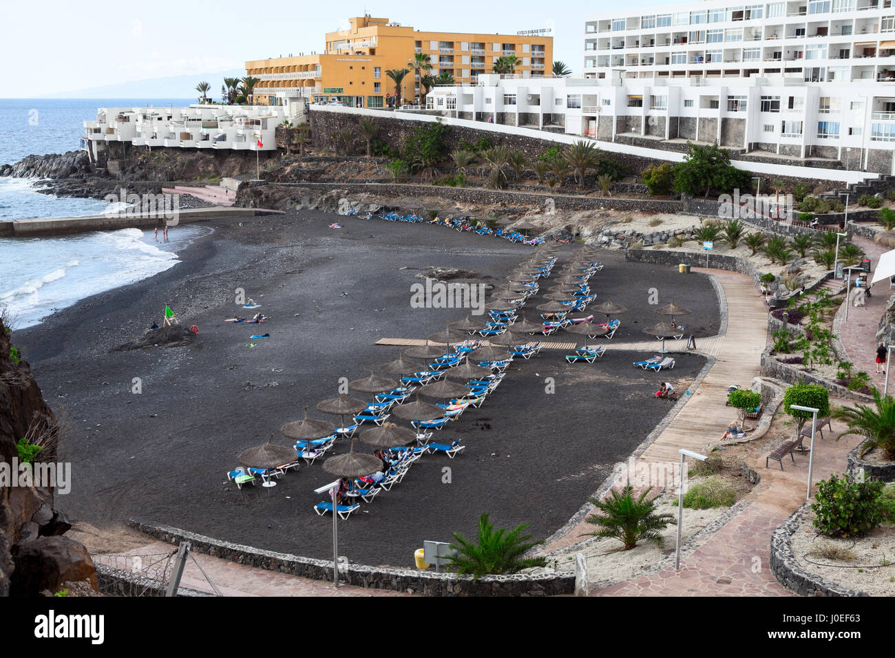 CALLAO SALVAJE, TENERIFE, CANARY, SPAIN-CIRCA JAN, 2016: Playa de Ajabo ...
