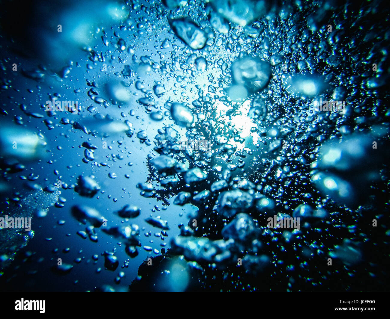 Deep sea air bubbles Stock Photo - Alamy