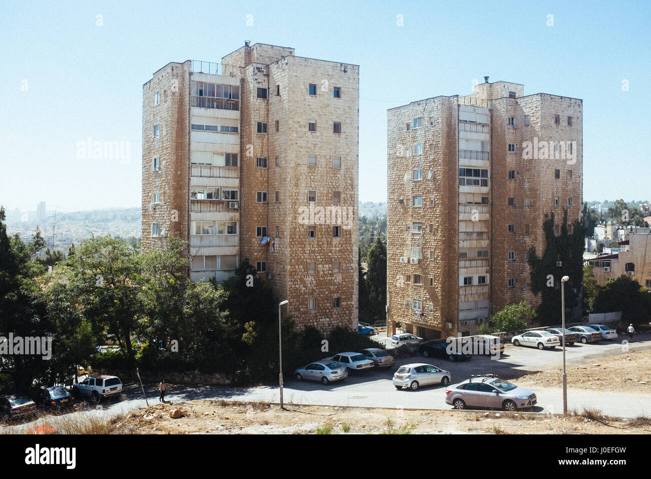 Apartments pictured in Jerusalem, Israel Stock Photo Alamy