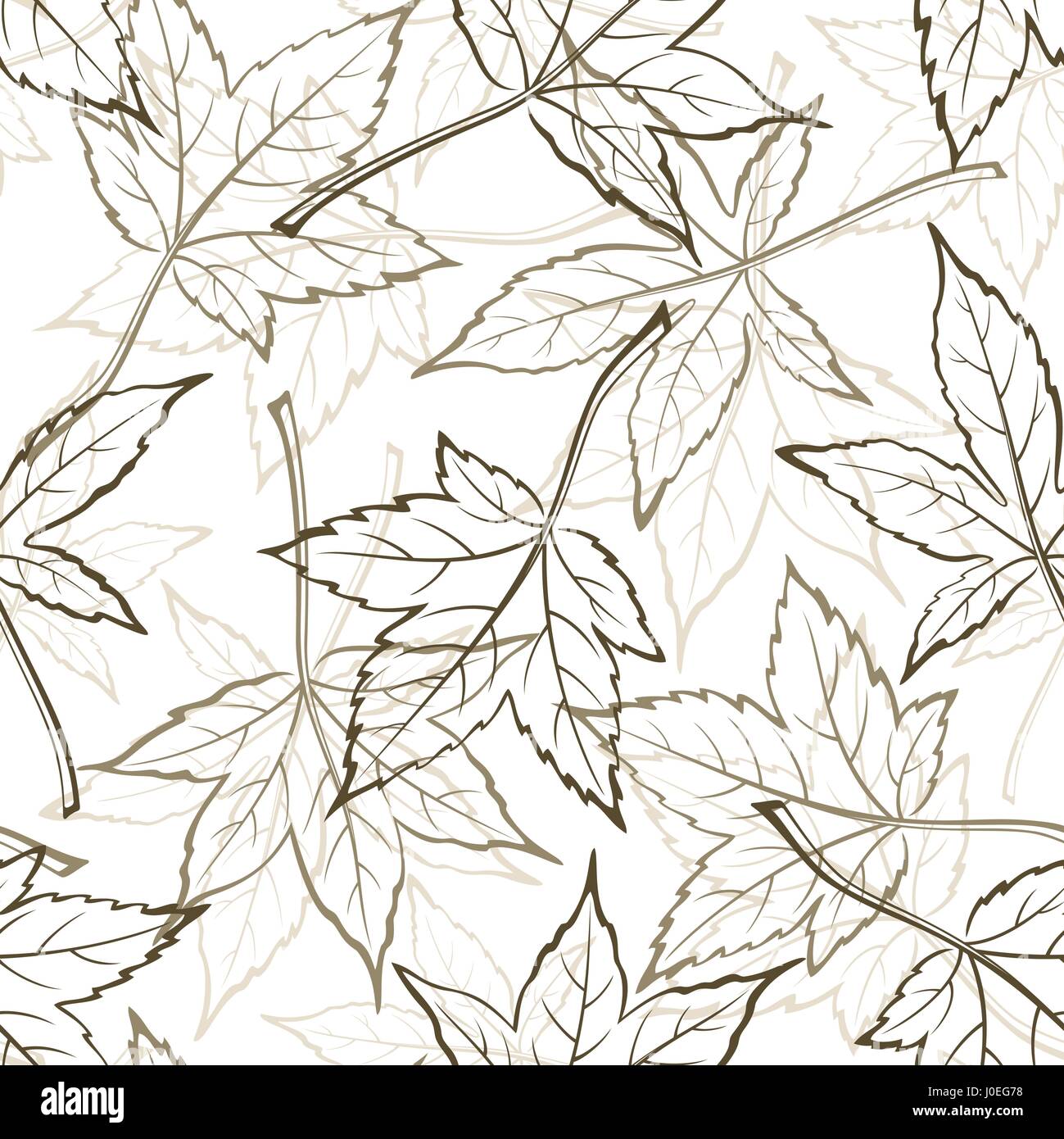 Maple Leaves, Seamles Stock Vector Image & Art - Alamy
