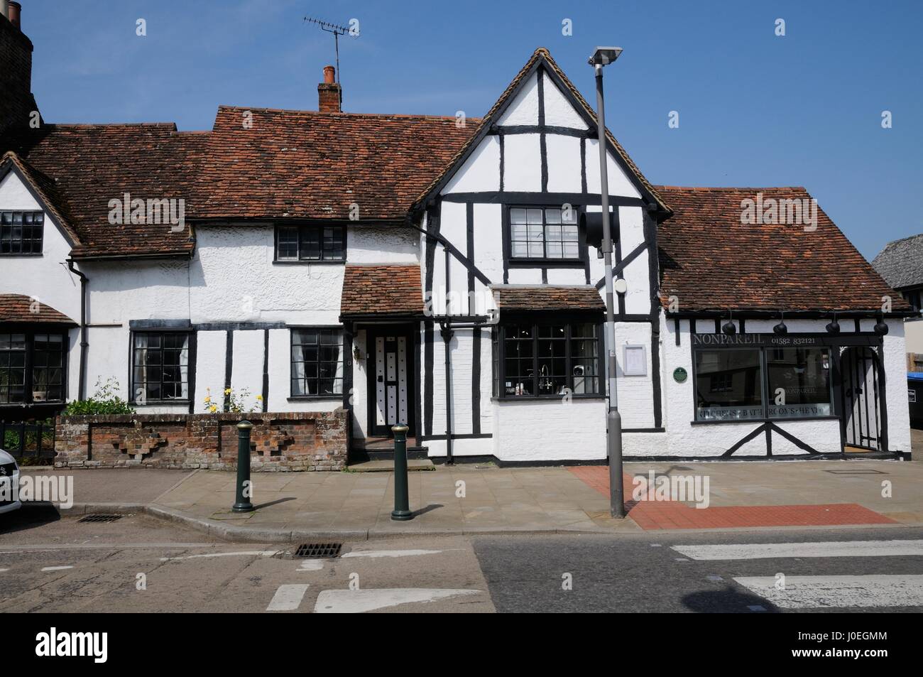 Two Brewers, Wheathampstead, Hertfordshire, is a 17th century building. Stock Photo