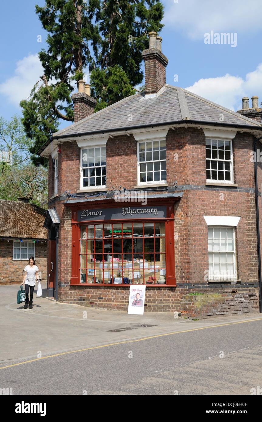 Manor Pharmacy, Wheathampstead, Hertfordshire, now a chemists shop, at
