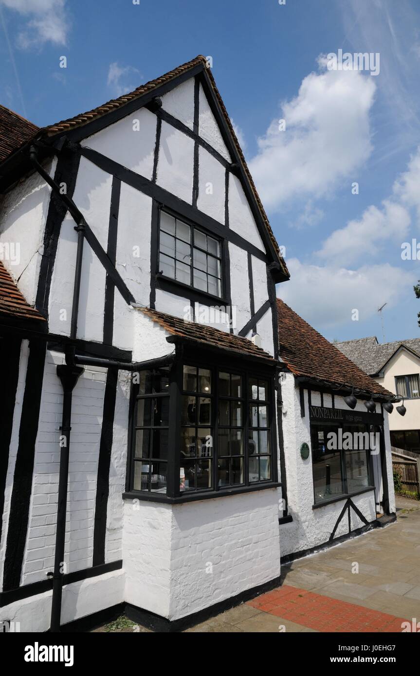 Two Brewers, Wheathampstead, Hertfordshire, is a 17th century building. Stock Photo