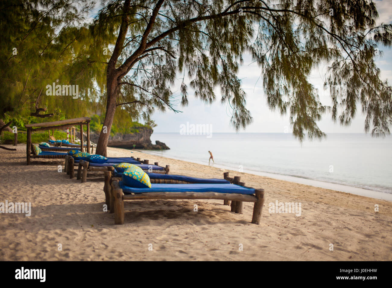 Kinondo Kweto luxury beach resort Diani Beach Kenya Stock Photo