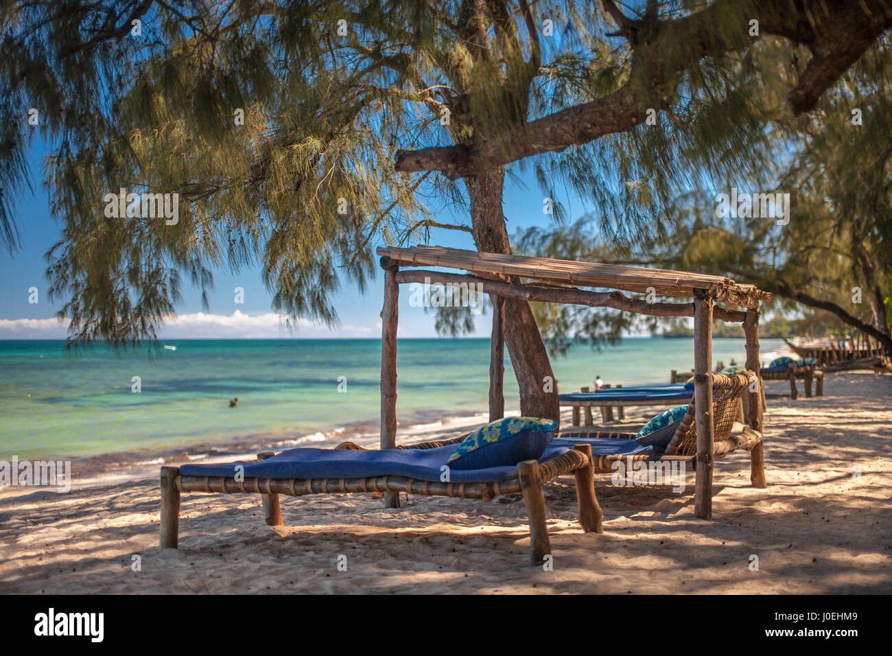 Kinondo Kweto luxury beach resort Diani Beach Kenya Stock Photo