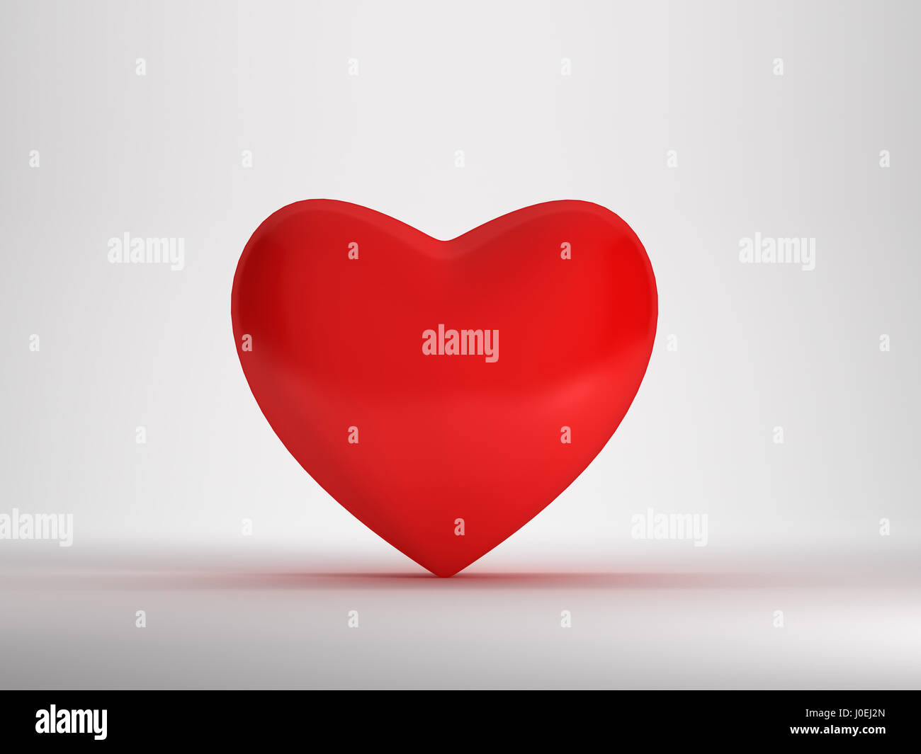 3D Heart Isolated on white background Stock Photo - Alamy