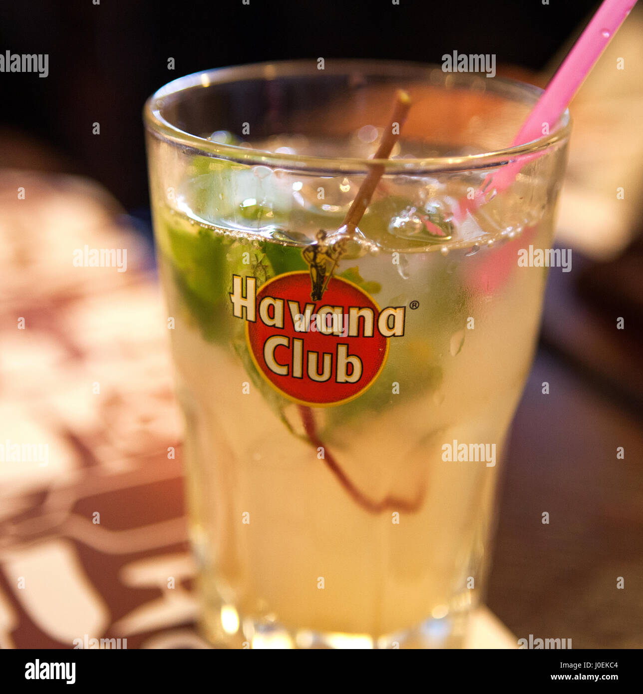 Havana Club cocktail, Havana, Cuba Stock Photo - Alamy
