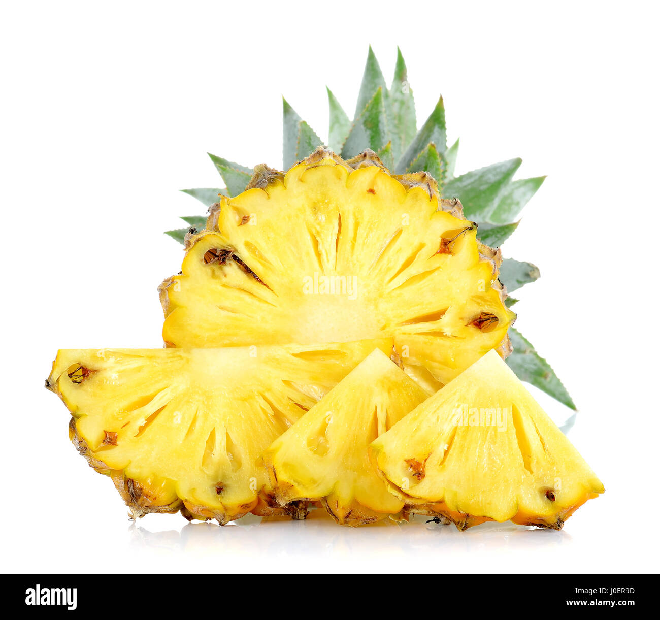 Pineapple isolated on the white background Stock Photo - Alamy