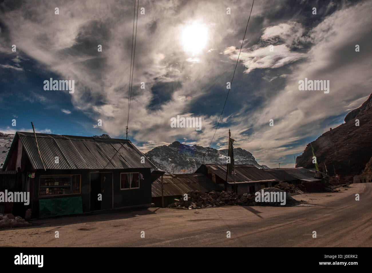 House, sikkim, india, asia Stock Photo