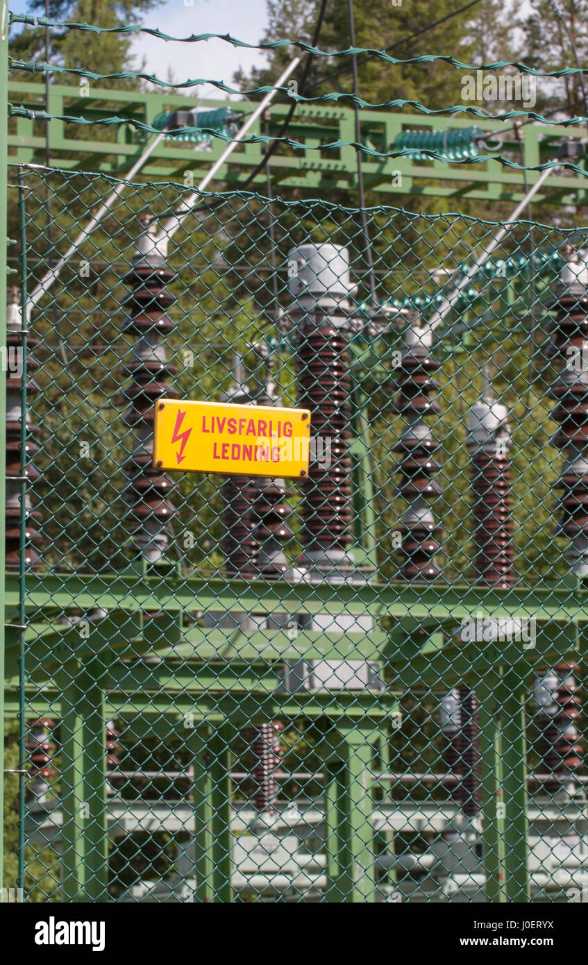 Substation danger sign hi-res stock photography and images - Alamy